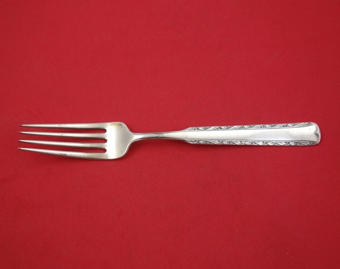 Gorham Eventide Sterling Silver Dinner Fork 7 7/8 Inch Flatware (1 of 3)