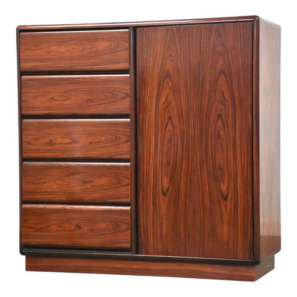 1960s Brouer Danish Modern Rosewood Armoire Dresser Classic Design (1 of 9)
