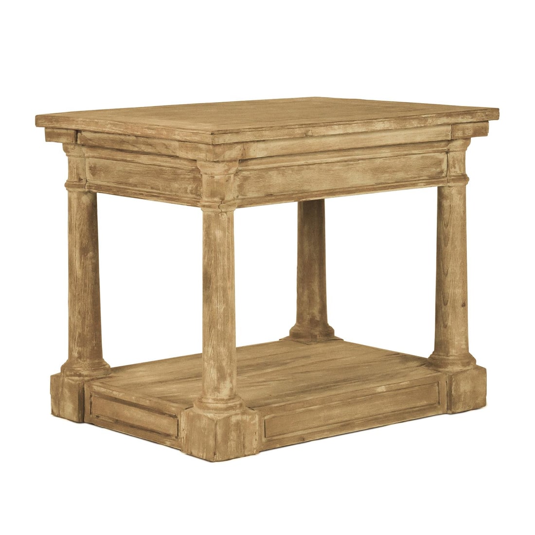 Zentique Transitional Luc Side Table in Vintage Style: Zentique Transitional Luc Side Table in Vintage Style Elevate your living space with this luxurious plywood side table, designed in a transitional style that complements a variety of decor. This new i