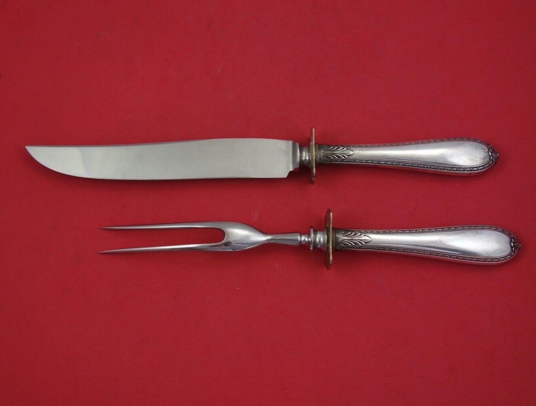 Linden SSMC-Saart Sterling Silver 2-Piece Steak Carving Set (1 of 2)