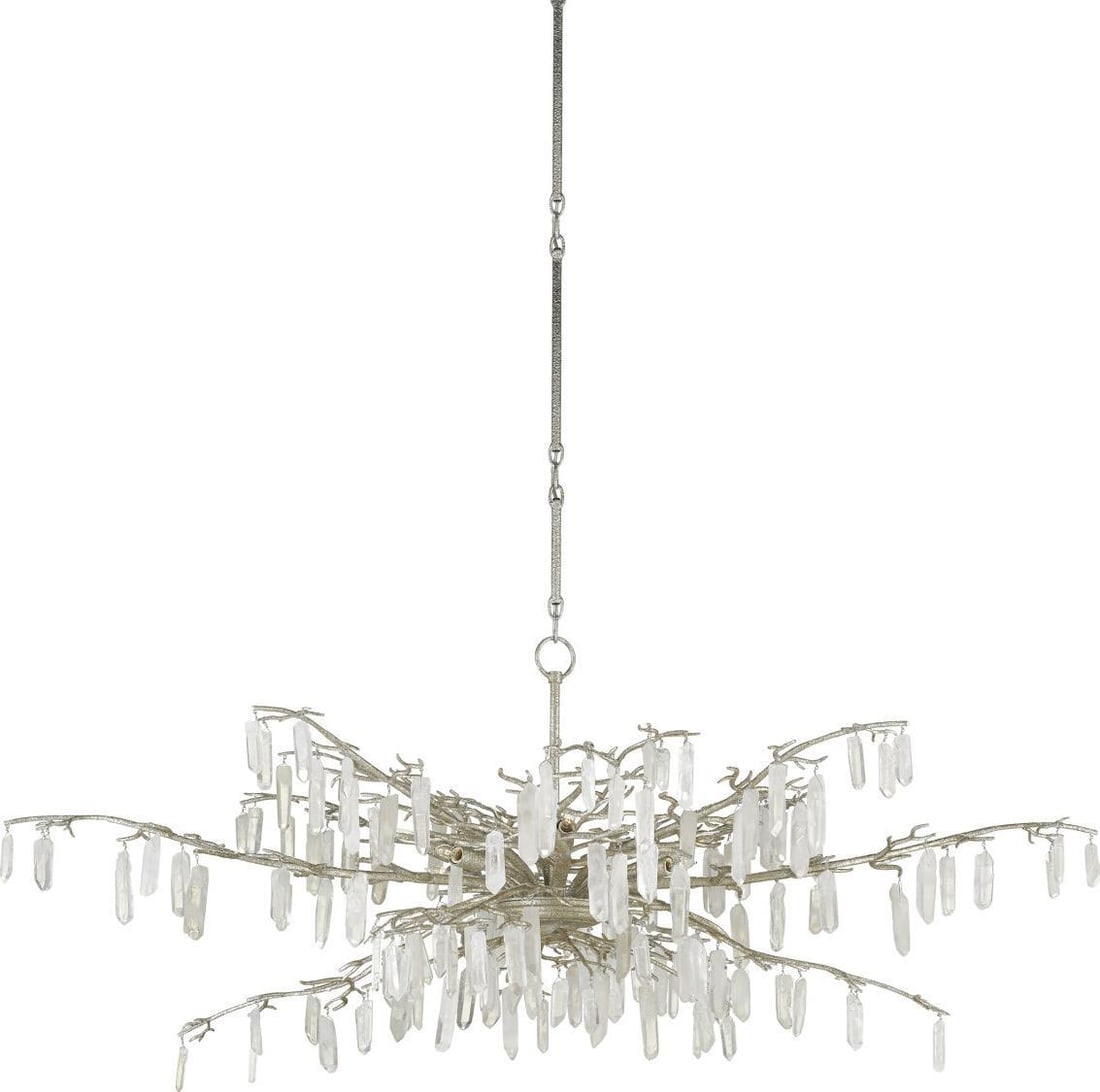 Currey Forest Dawn Crystal Chandelier 8 Bulb Regency Style (1 of 4)