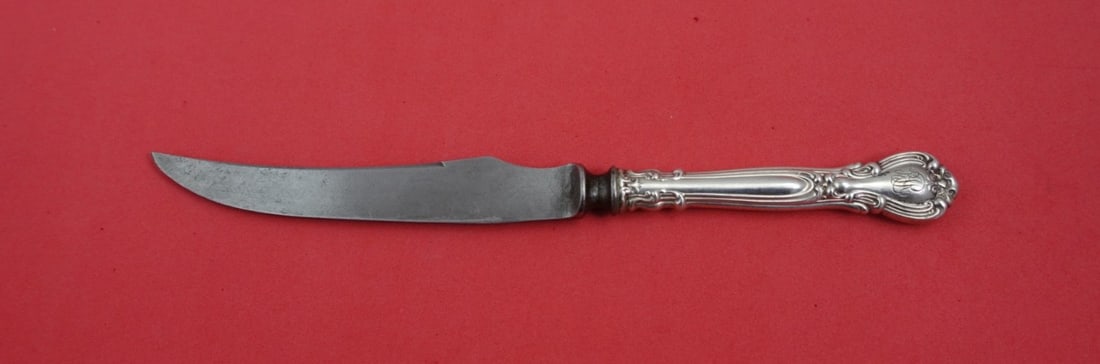 Gorham Chantilly Sterling Silver Game Knife 8 1/8 inch with Carbon Steel Blade (1 of 2)