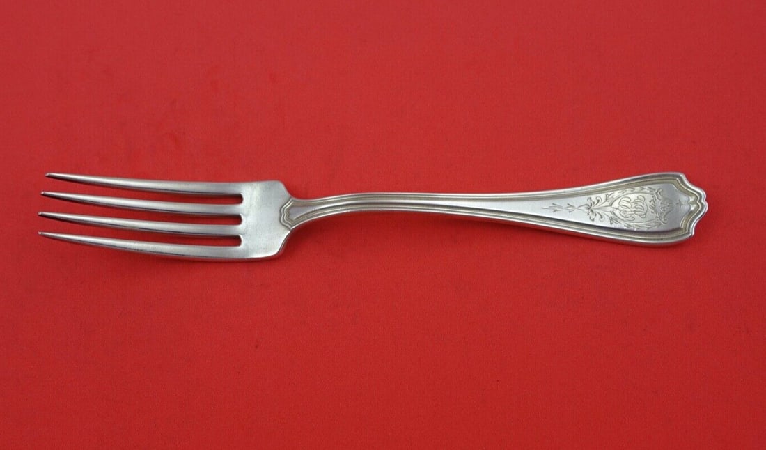 Reed & Barton Hepplewhite Sterling Silver Dinner Fork 7.75" Monogrammed (1 of 2)