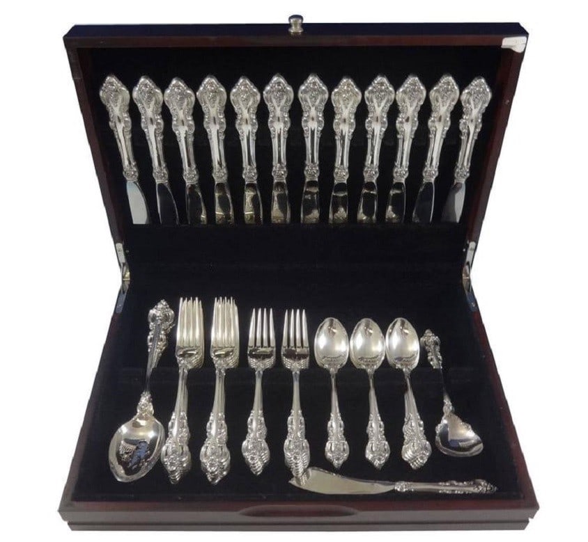 Towle El Grandee Sterling Silver Flatware Set for 12 52 Pieces (1 of 10)