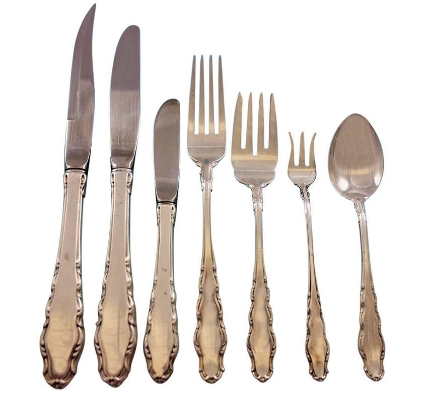 Reed & Barton English Provincial Sterling Silver Flatware Set 67 Pcs for 8 (1 of 12)