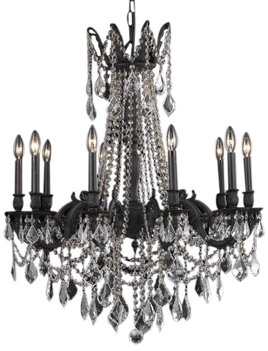 Rosalia 10-Light Bowl Chandelier with Royal-Cut Crystals: Rosalia 10-Light Bowl Chandelier with Royal-Cut Crystals Illuminate your space with the elegant charm of the Rosalia Chandelier, designed in a stunning Austro-Hungarian style. This exquisite bowl chan