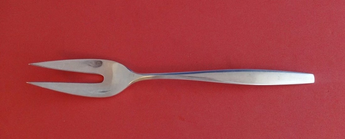 Kirk Signet Sterling Silver 2-Tine Serving Fork 8 7/8" (1 of 1)
