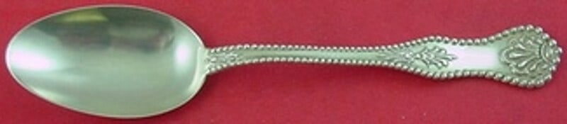 Dominick and Haff Charles II Sterling Silver Soup Spoon 7 inch: Dominick and Haff Charles II Sterling Silver Soup Spoon 7 inch Introducing a stunning Charles II place soup spoon by Dominick and Haff, crafted from fine sterling silver. This exquisite flatware piece