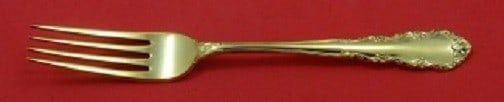 Wallace Shenandoah Vermeil Fork 7 1/4 Inch Sterling Silver: Wallace Shenandoah Vermeil Fork 7 1/4 Inch Sterling Silver Introducing the Shenandoah Vermeil Fork by Wallace, a stunning piece crafted from sterling silver and coated with a rich gold vermeil finish.