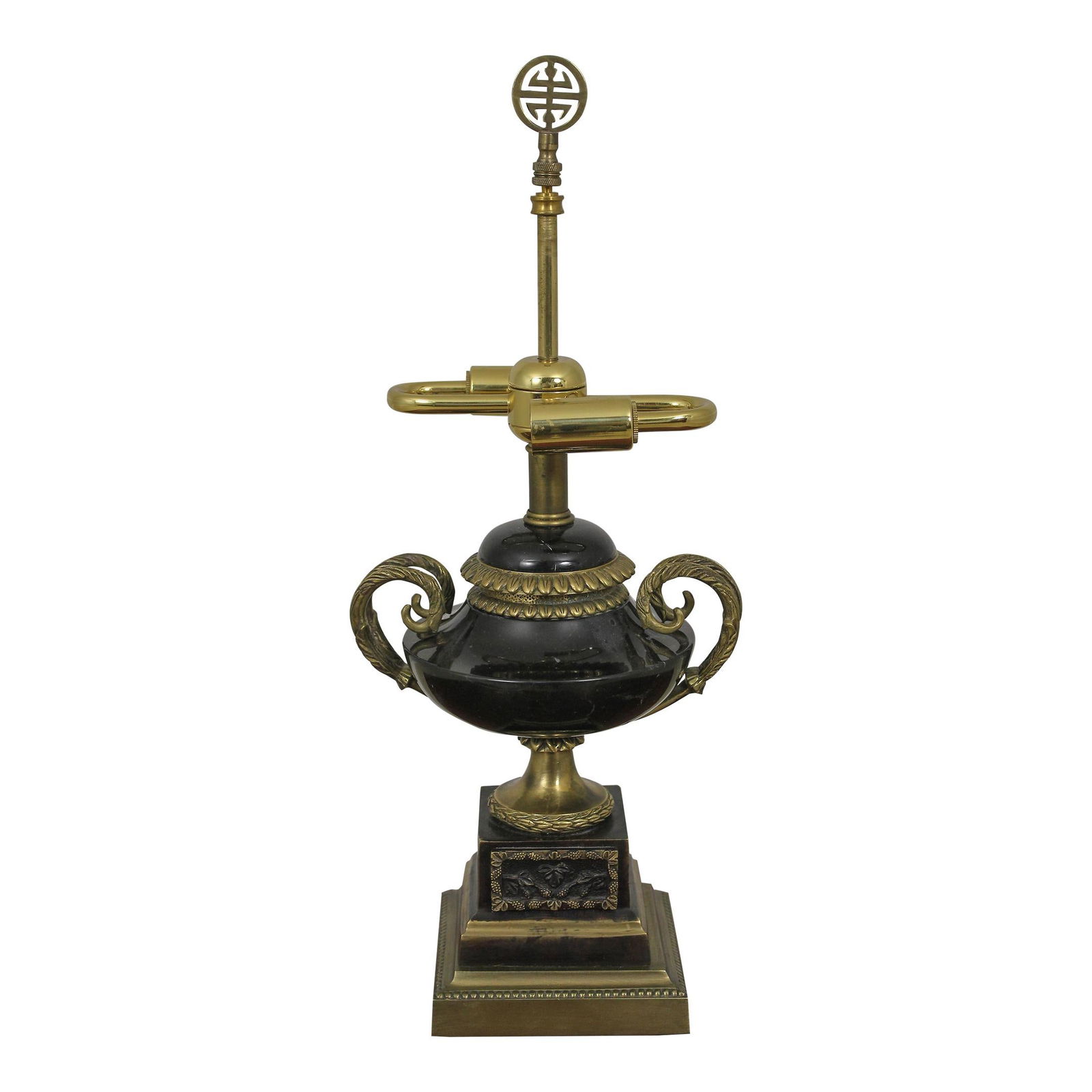 Classical Urn Shaped Table Lamp in Marble and Bronze (1 of 10)