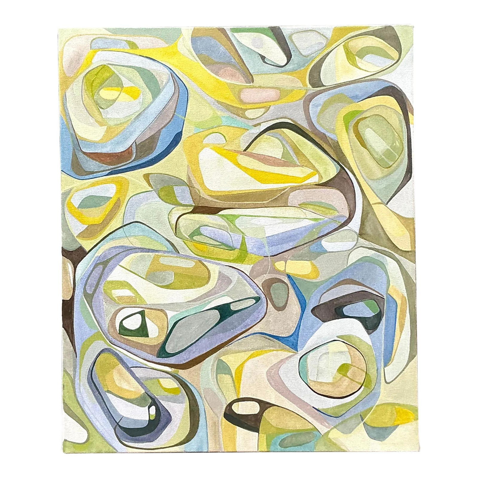 Vintage Boho Abstract Oil Painting You Can't See It 20 x 24 Canvas: Vintage Boho Abstract Oil Painting You Can't See It 20 x 24 Canvas Explore the allure of abstract art with the captivating oil painting titled "You Can't See It." This original artwork features a harm