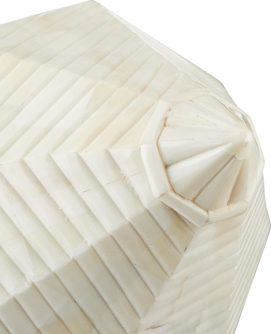 Currey Exquisite Pavi Bone Prism Set of Two Decorative Pieces (1 of 6)