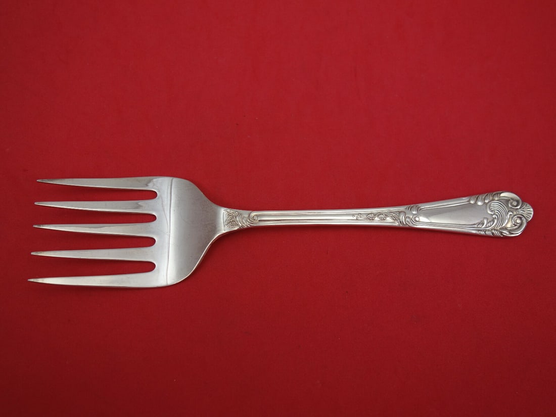 Carrs La Regence Sterling Silver 5-Tine Cold Meat Fork 8 5/8" (1 of 2)