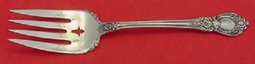 Oneida Stanton Hall Sterling Silver Cold Meat Fork 8 1/8 Inch: Oneida Stanton Hall Sterling Silver Cold Meat Fork 8 1/8 Inch This exquisite serving fork features the Stanton Hall pattern by Oneida, crafted from high-quality sterling silver. Measuring 8 1/8 inches