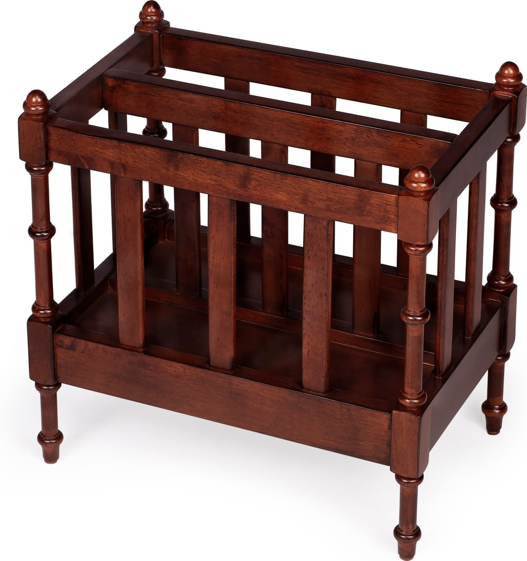 Butler Transitional Mahogany Magazine Organizer Cherry Finish (1 of 5)