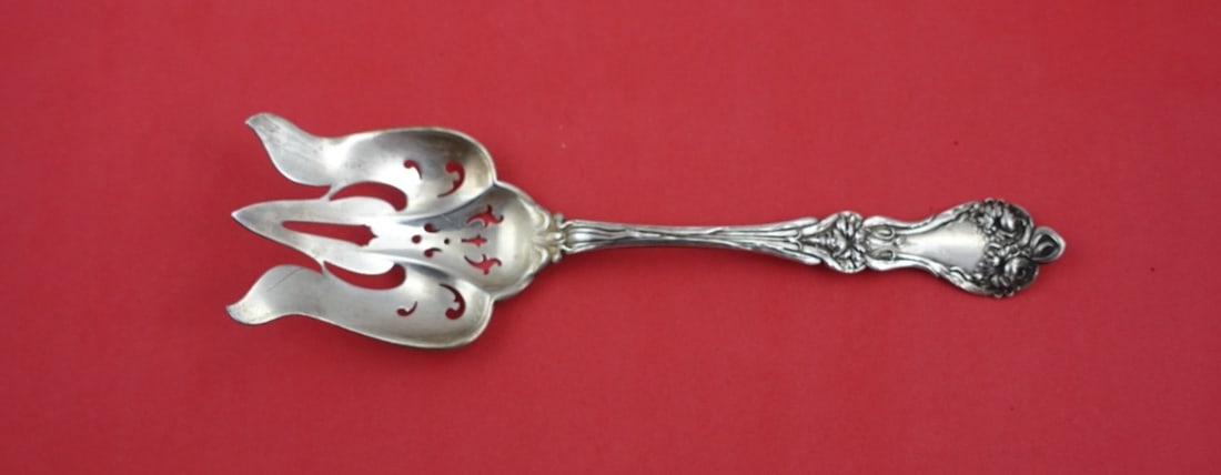 Alvin Majestic Sterling Silver Salad Serving Fork 8 3/4 Inch (1 of 2)