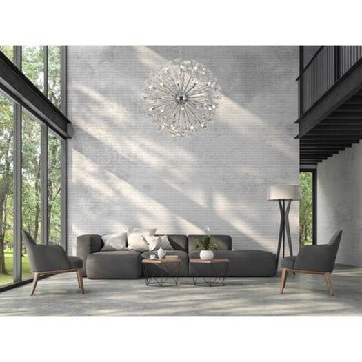 Vera 34-Light Chrome Chandelier 50in Modern Crystal Fixture: Vera 34-Light Chrome Chandelier 50in Modern Crystal Fixture Illuminate your home with this stunning 34-light chandelier from the Vera collection. Designed with a modern aesthetic, this fixture feature