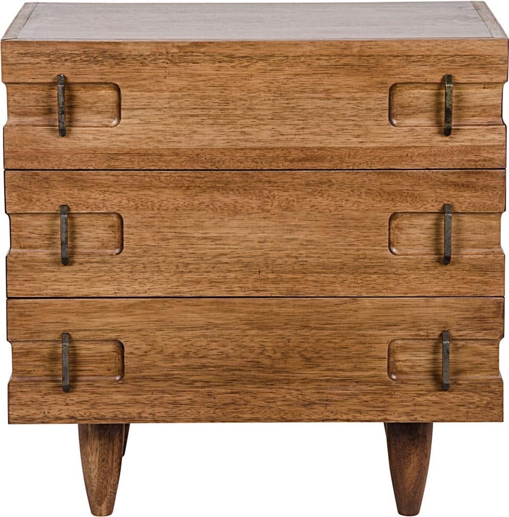 David Side Table Dark Walnut Finish English Traditional Style (1 of 2)