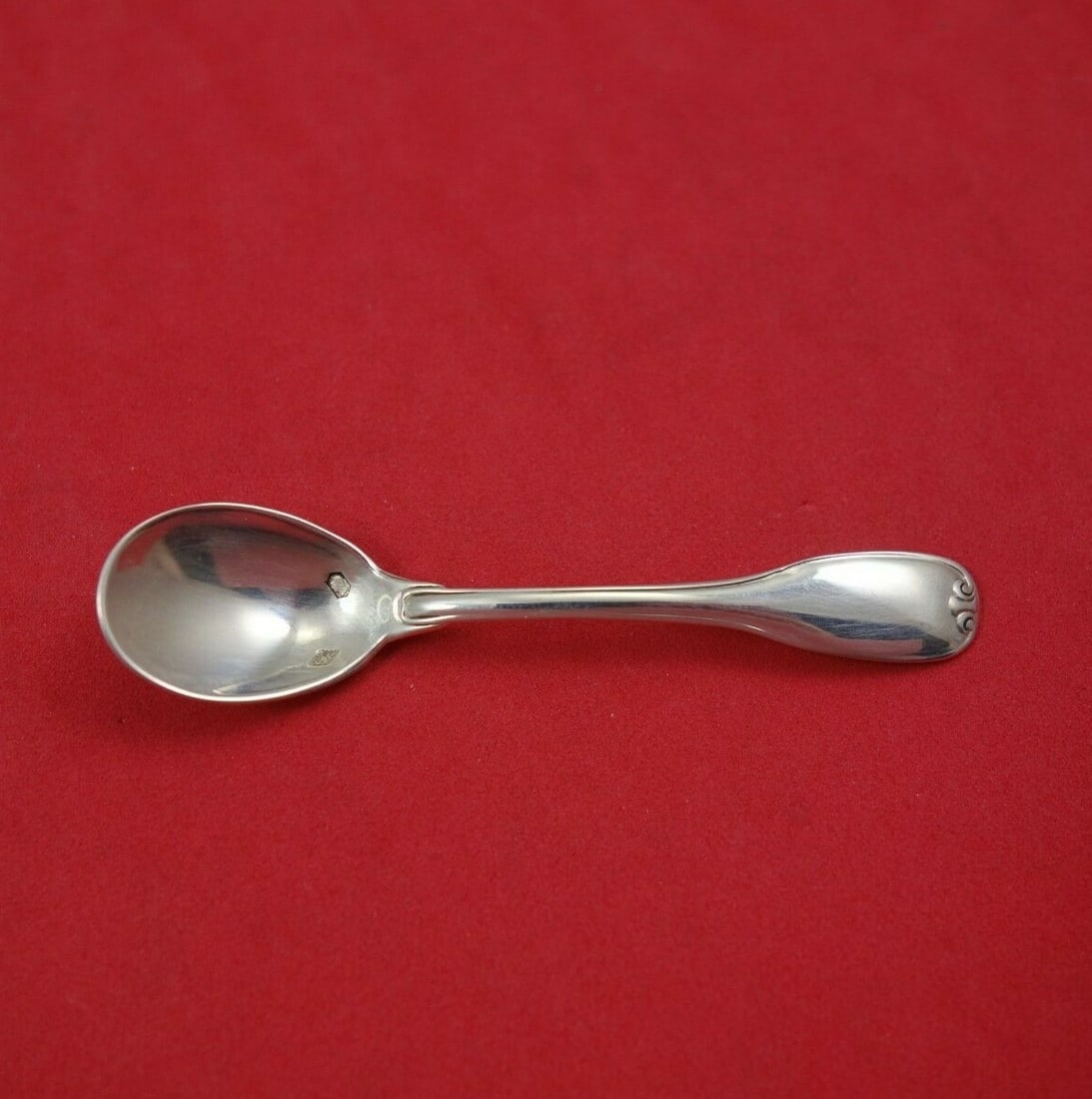 Puiforcat Sterling Silver Salt Spoon 3 Inch Classic Design (1 of 2)