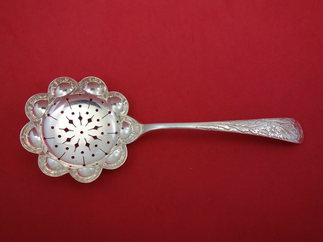 Tiffany & Co Antique Engraved Sterling Silver Sugar Sifter 6 3/8" (1 of 2)