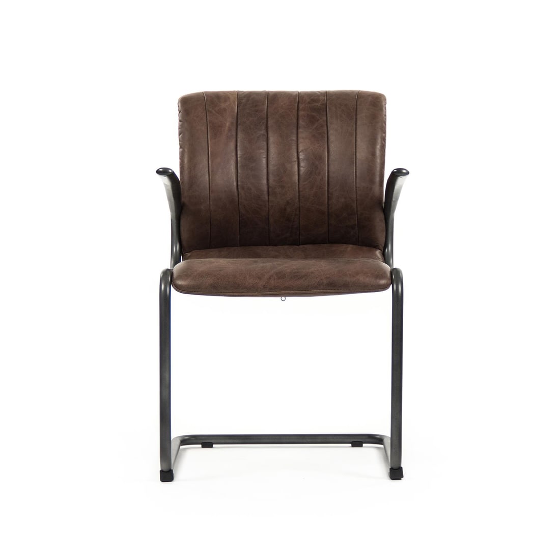 Zentique Nikita Arm Chair Rich Leather Transitional Style (1 of 6)