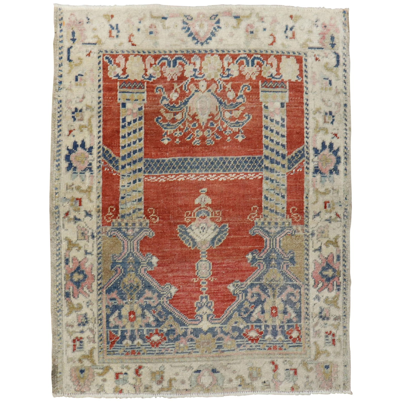 Early 20th Century Turkish Sivas Rug with Double Scroll Motif (1 of 6)