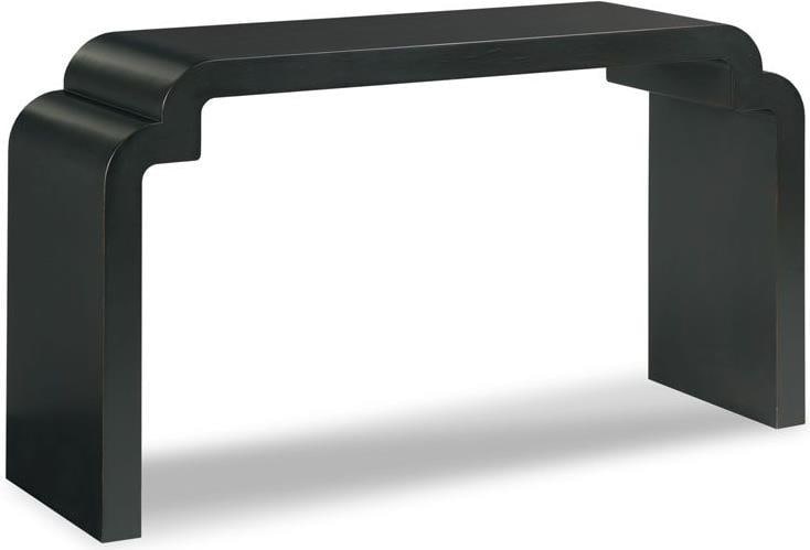 Woodbridge Daisy Console Hall Table 32H 57W 16D Amsterdam Black Finish (1 of 5)