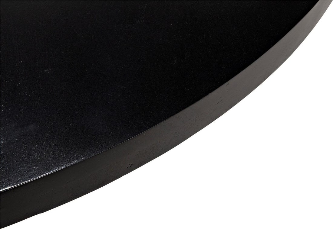 Noir Hugo Regency Style Black Mahogany Dining Table 30H 60W 60D (1 of 4)