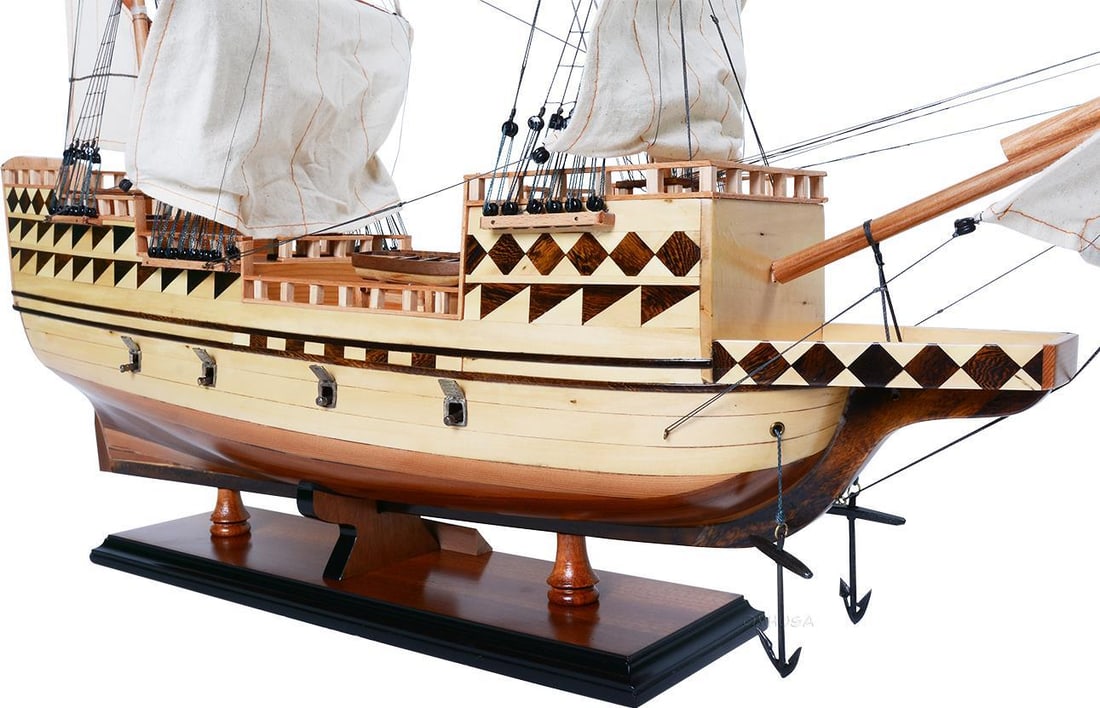 Majestic Mayflower Ship Model and T-Shirt Set Combo: Majestic Mayflower Ship Model and T-Shirt Set Combo Discover the Majestic Mayflower Combo, featuring a beautifully detailed model ship alongside an iconic T-shirt. This collectible set celebrates the
