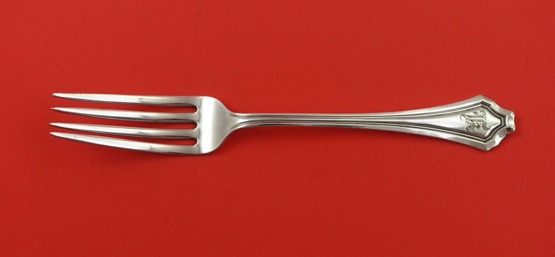 Schofield Virginia Dare Sterling Silver Fork 7 3/8 Inch Monogrammed (1 of 2)