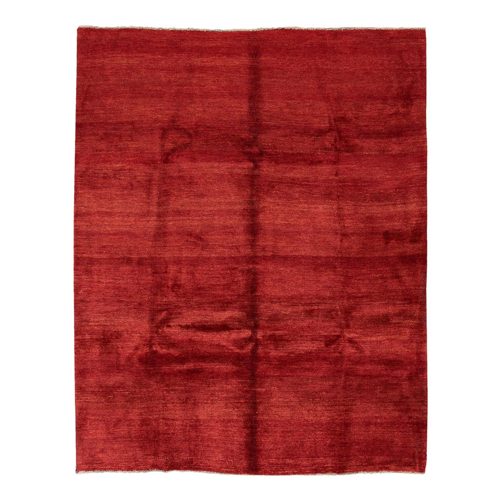 Vintage Persian Gabbeh Handmade Red Geometric Wool Rug 8'10 x 11'2 (1 of 10)