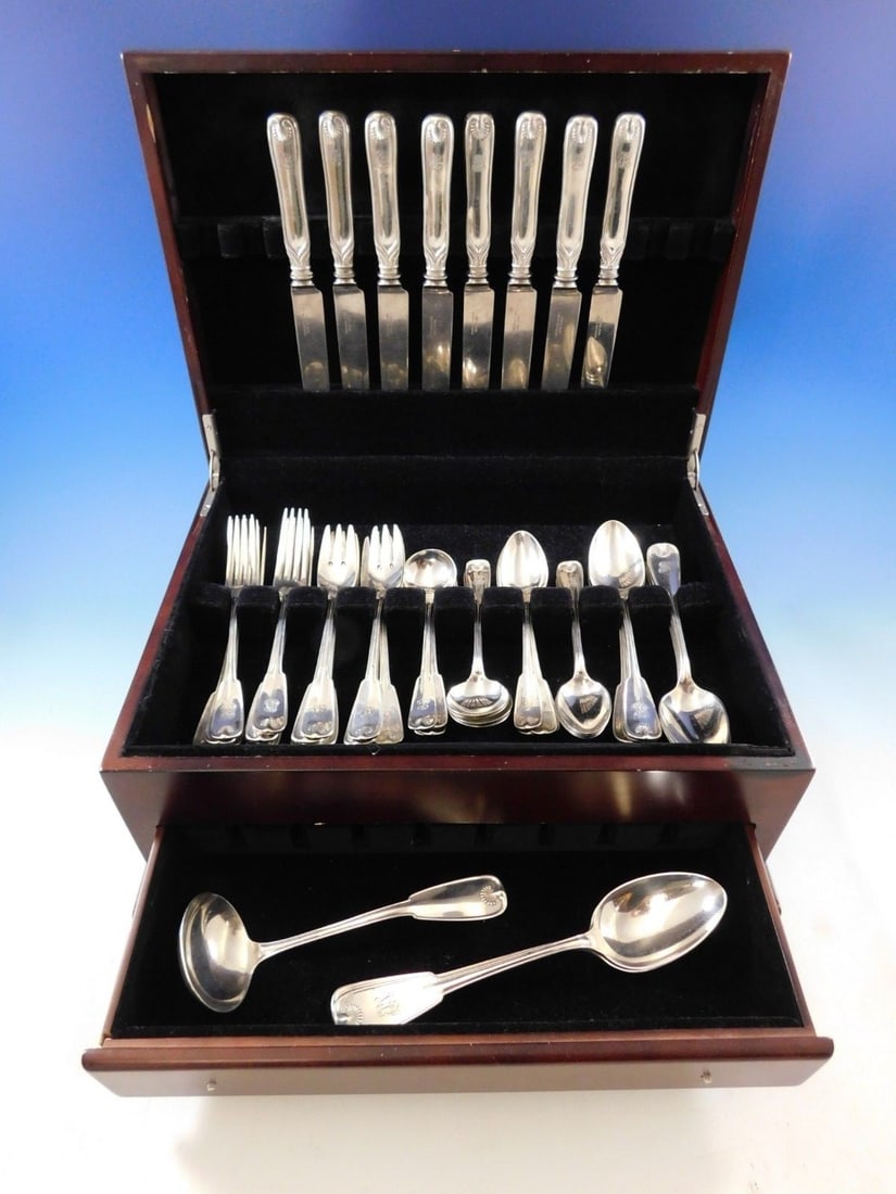 Tiffany & Co Palm Sterling Silver Flatware Set for 8 - 51 Pieces (1 of 11)