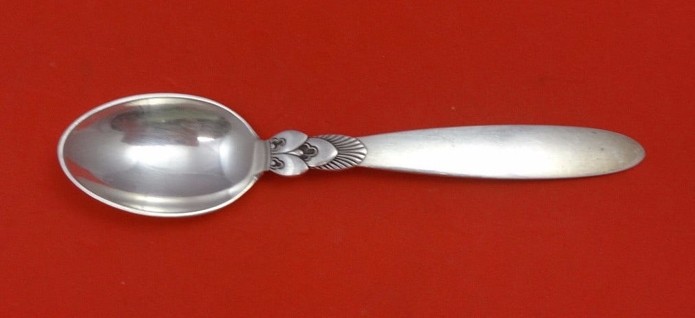Georg Jensen Cactus Sterling Silver Teaspoon Vintage 4 7/8" (1 of 1)