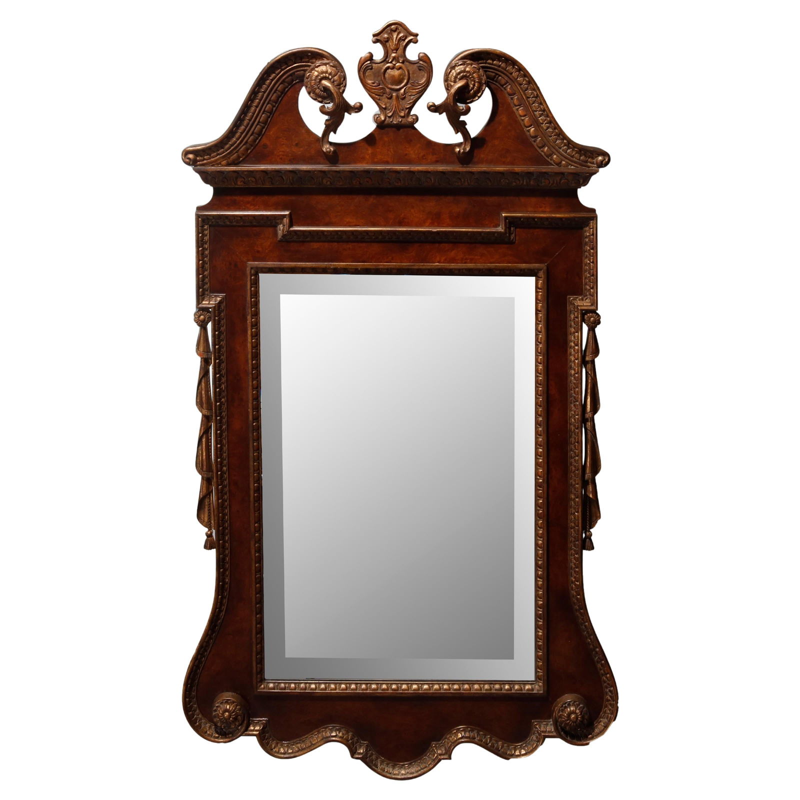 20th Century Federal Style Gilt Mahogany Wall Mirror 50 x 29 (1 of 18)