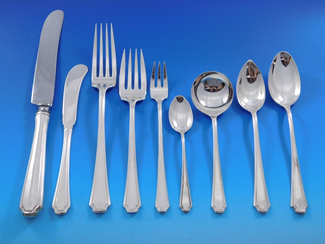 Towle Lady Constance Sterling Silver Flatware Set 115 Pieces for 12 (1 of 8)