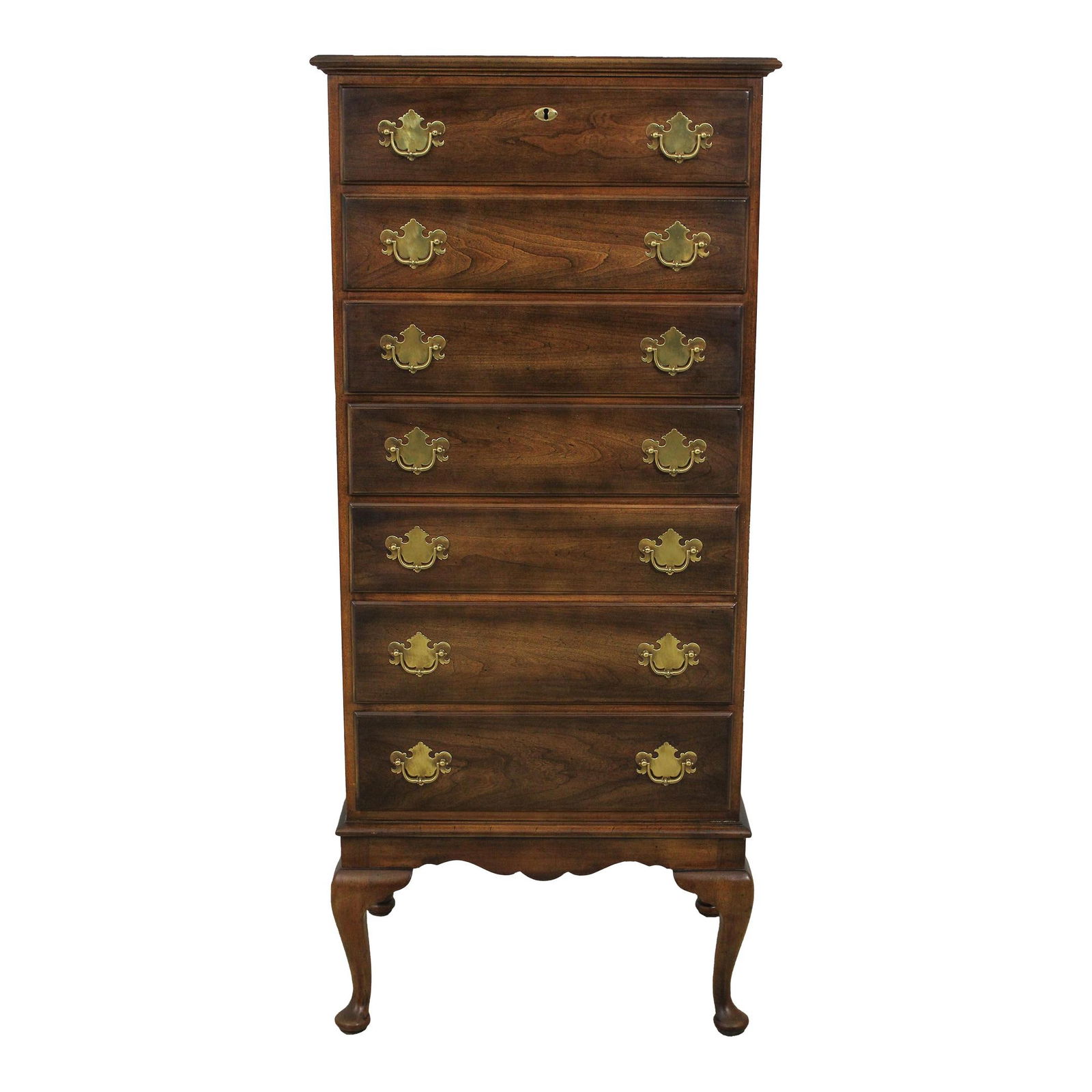 Statton Oxford Antique Cherry Queen Anne Lingerie Chest Model 2725 (1 of 10)