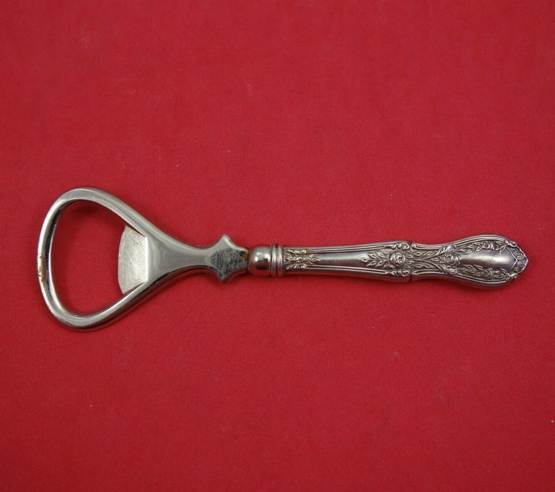 Manchester Sterling Silver 5 Vintage Bottle Opener American Beauty Pattern (1 of 2)