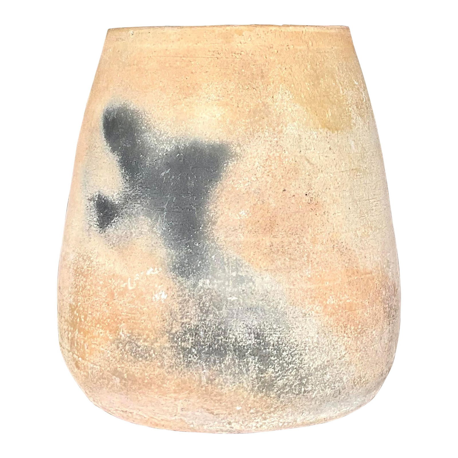 Vintage Boho Studio Pottery Vase in Camel Color: Vintage Boho Studio Pottery Vase in Camel Color Enhance your living space with this Vintage Boho Original Studio Pottery Vase. Crafted by hand, this vase features an earthy palette and an irregular gl