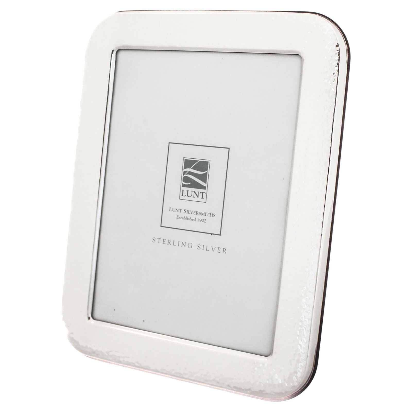 Lunt Silver Hammered Sterling Silver Picture Frame 7x5 (1 of 6)