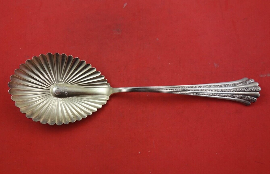 Shiebler Sterling Silver Number 1 Berry Spoon 8 7/8 Inch (1 of 2)