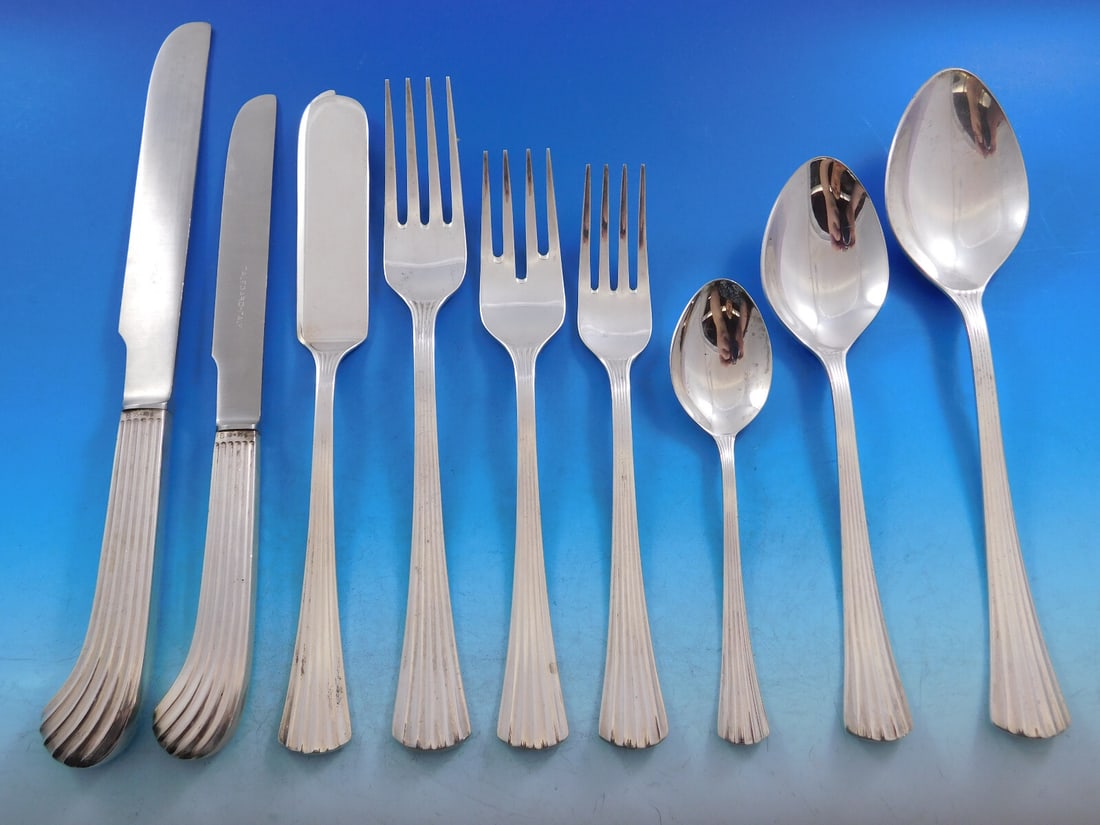 Calegaro Pavillion 120pc Sterling Silver Flatware Set Italy (1 of 10)