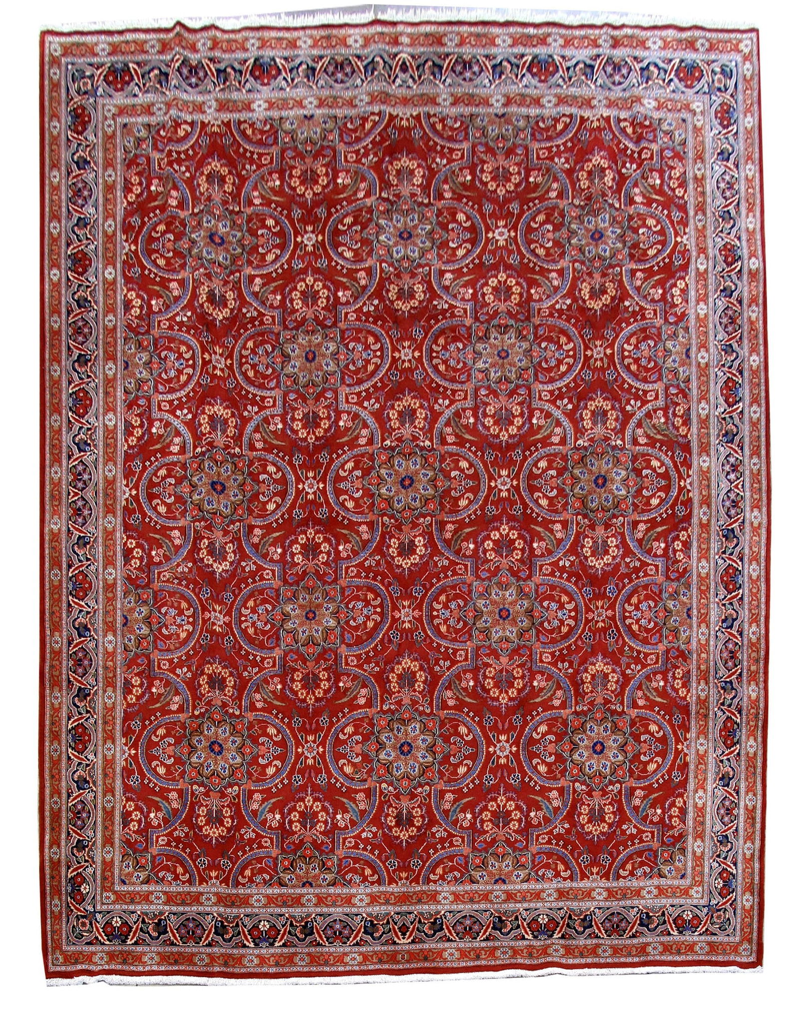 10.1 x 13.3 Red Hand-knotted Persian Mood Bijar Area Rug (1 of 6)