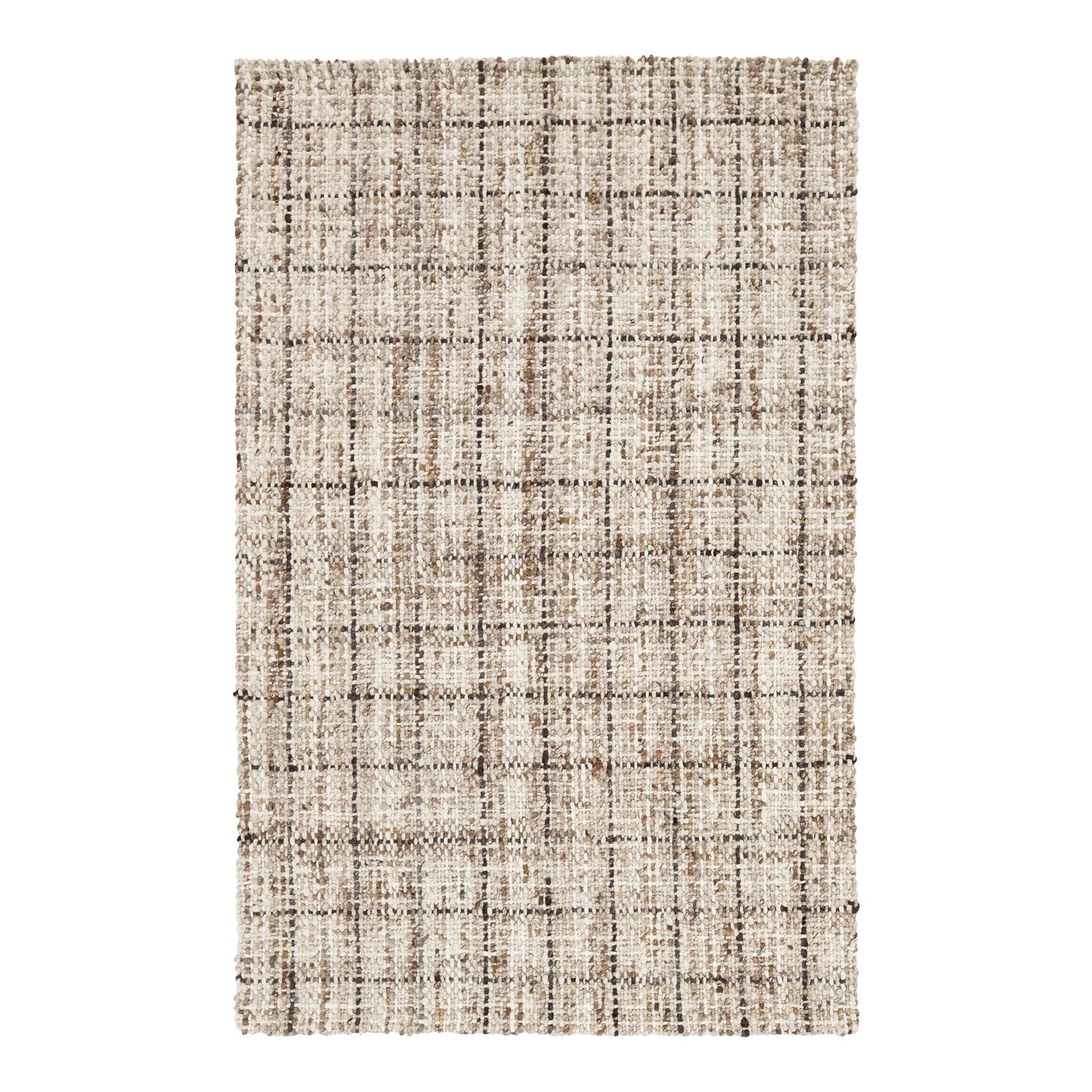 Handmade Brown Wool Rug 5' x 8' Geometric Design: Handmade Brown Wool Rug 5' x 8' Geometric Design Enhance your living space with this stunning contemporary felted handmade wool rug from the Westport Collection. Featuring a rich brown and gray all-ov