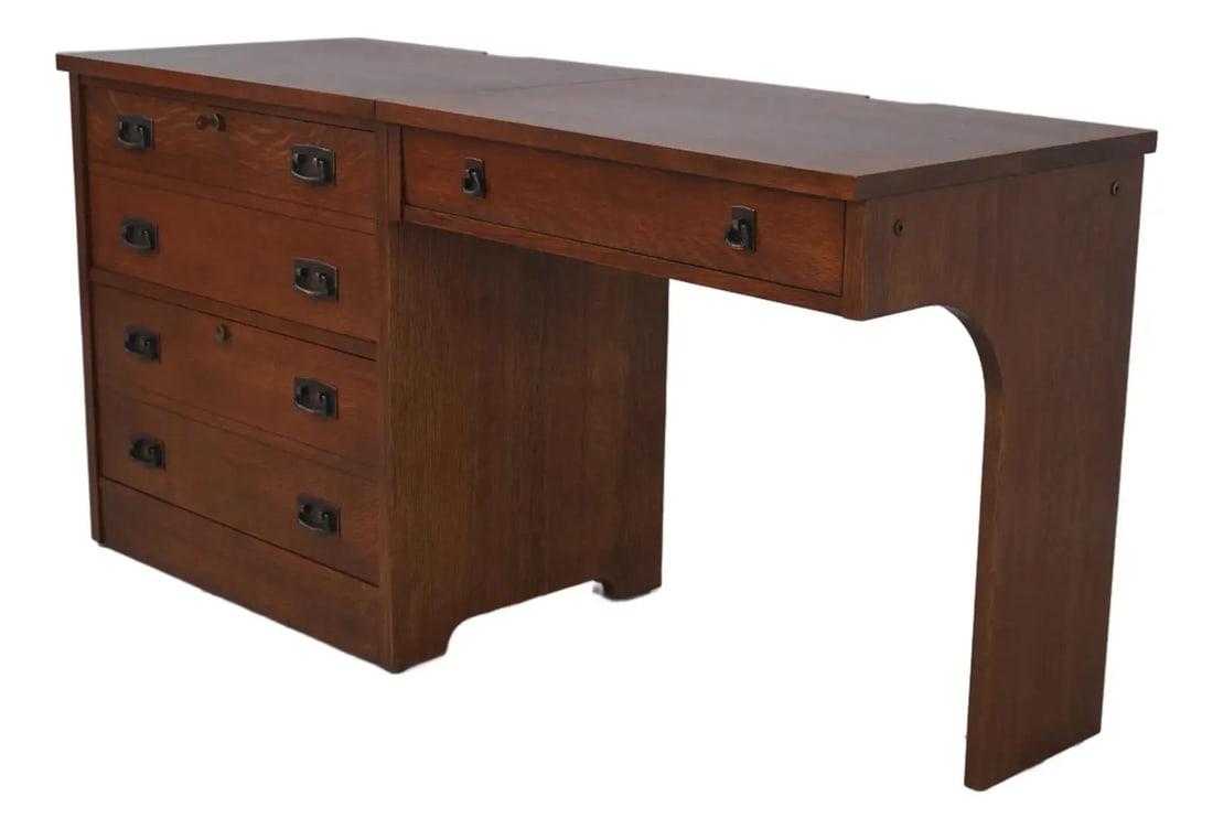 Stickley Mission Oak Computer Desk Arts & Crafts Style (1 of 10)