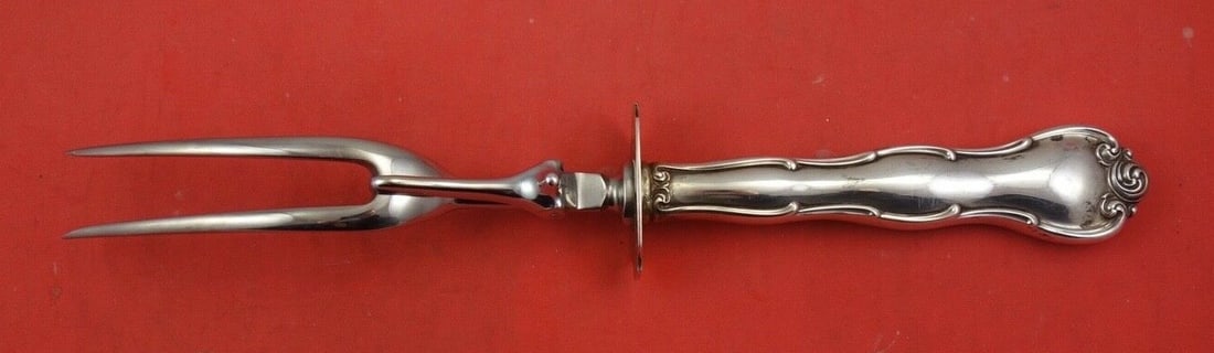 Gorham Rondo Sterling Silver Carving Fork 10 3/4" (1 of 2)
