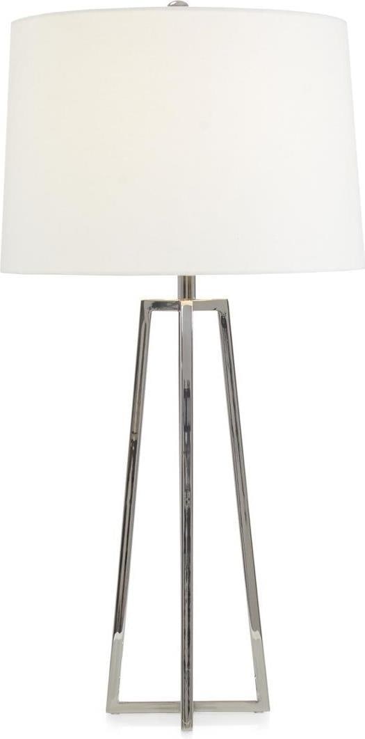 John-Richard Alana Modern Minimalist Table Lamp Nickel Finish 31.5" (1 of 2)