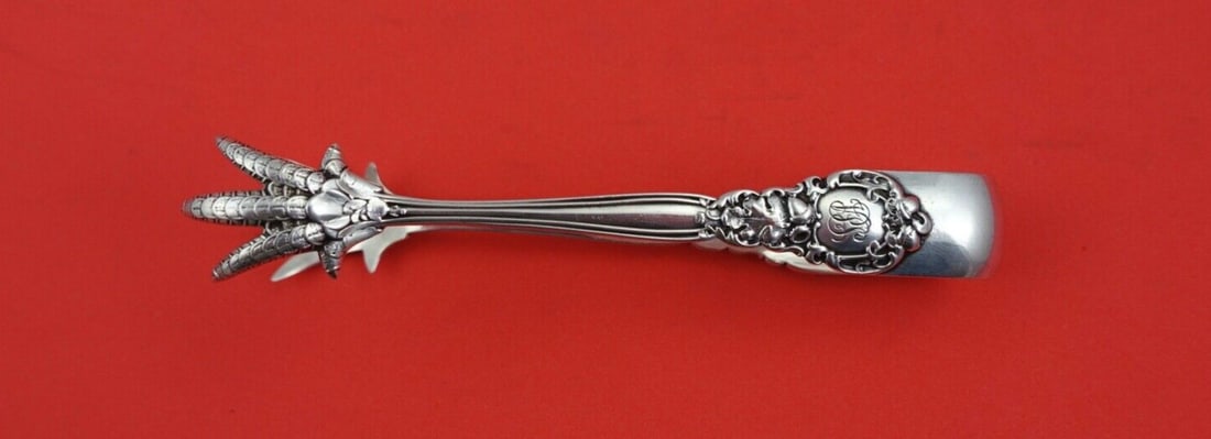 Gorham Royal Oak Sterling Silver Sugar Tong Monogrammed 4 1/4": Gorham Royal Oak Sterling Silver Sugar Tong Monogrammed 4 1/4" Introducing the Royal Oak Sterling Silver Sugar Tong by Gorham, a stunning piece that combines elegance and functionality. This sugar