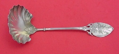 Gorham Lily aka 88 Sterling Silver Gravy Ladle Frosted Shell 7.25" Monogrammed (1 of 1)