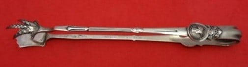 Gorham Medallion Sterling Silver Pastry Tong 7.25 Inch: Gorham Medallion Sterling Silver Pastry Tong 7.25 Inch This exquisite pastry tong from Gorham showcases the delicate Medallion pattern, crafted in high-quality sterling silver. Measuring 7 1/4" in len