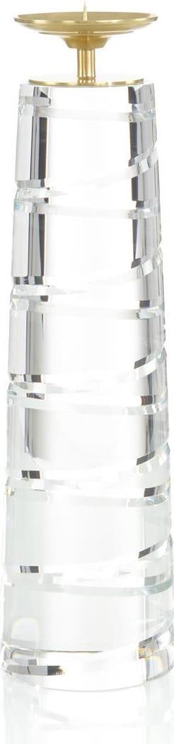 John-Richard Crystal Spire Candleholder 18.25 Inches Luxury Decor (1 of 1)
